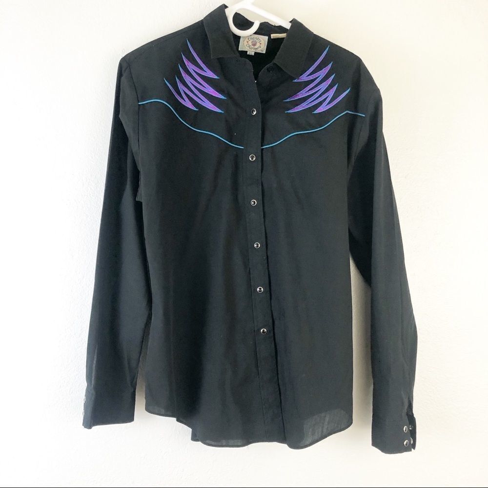 Ely Country Charmers Long Sleeve button Down L